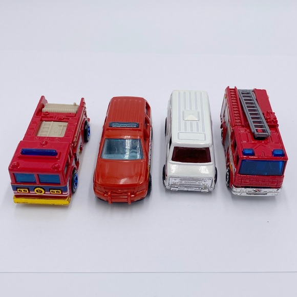 Hot Wheels Fire Rescue Car Lot of 4 - Picture 2 of 15